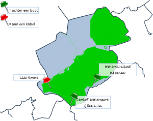 Een keer skiën/wakeboarden in Flevoland.